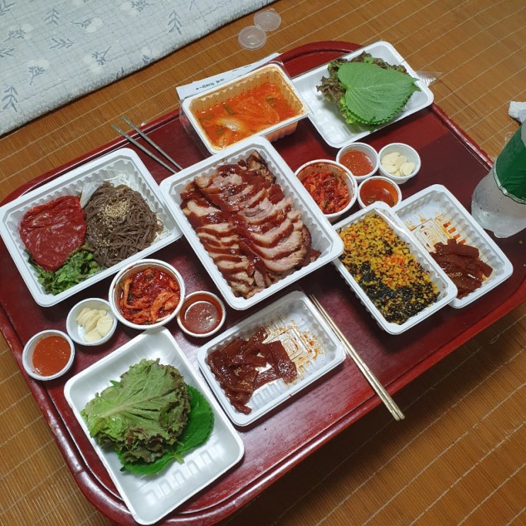  [먹거리 리뷰] 까치산족발보쌈 족발 특대 세트 먹어본 후기