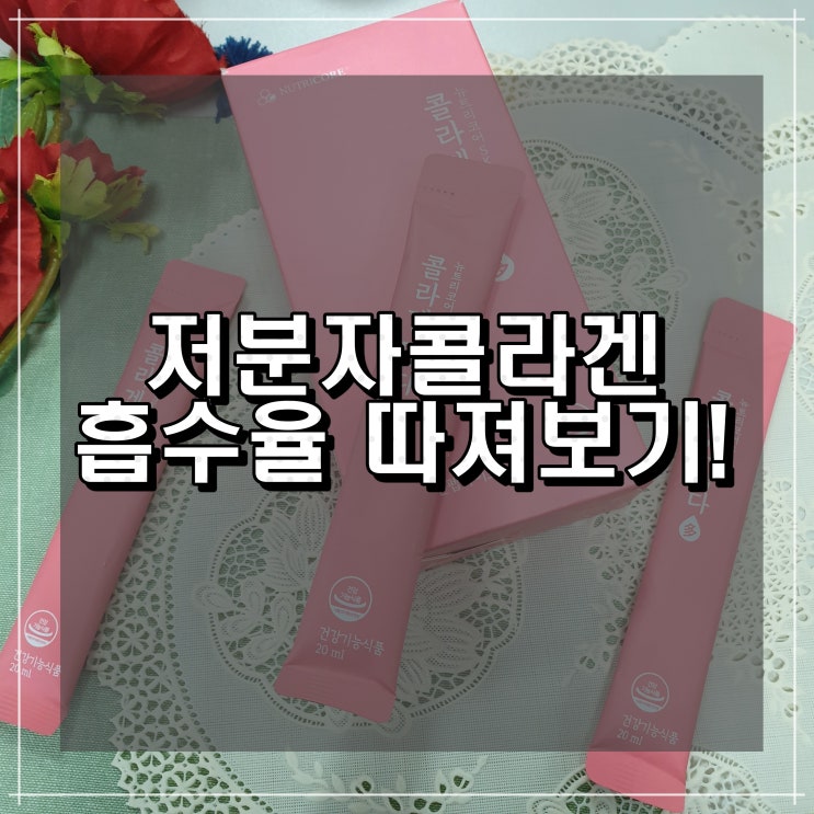  저분자콜라겐 시작하기 전 확인!