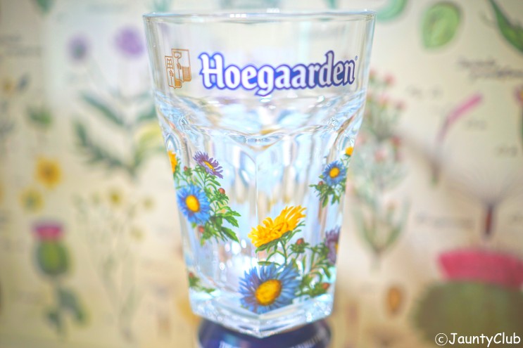 [홈플러스] 호가든(Hoegaarden)맥주 4캔 + 전용 꽃무늬 맥주잔 마트 한정판 패키지 세트