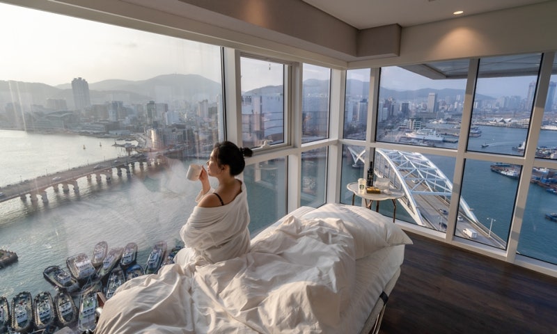 부산 영도 라발스호텔 코너오션 뷰 & 루프탑 일몰 : 네이버 블로그