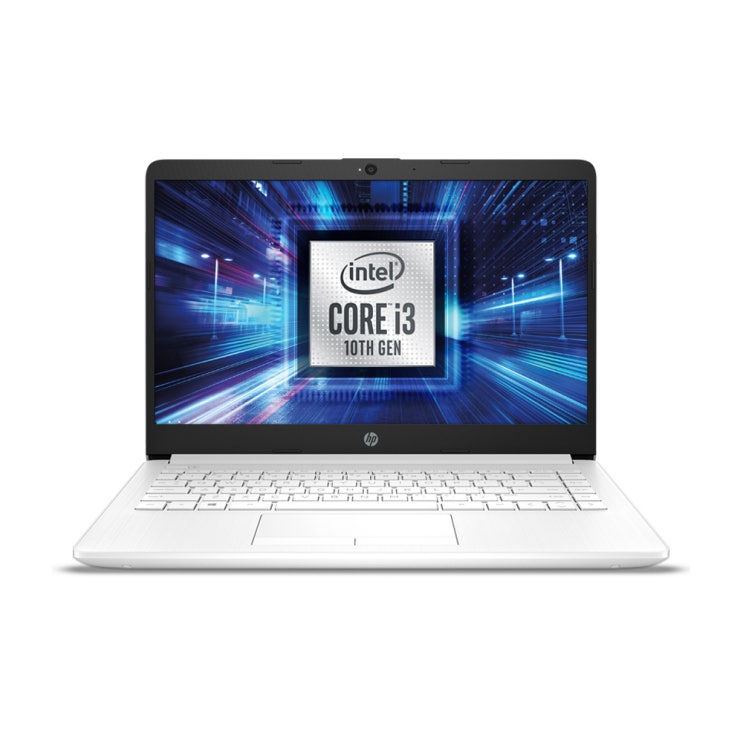 HP 노트북 스노우 화이트 14s-dq1092TU (i3-1005G1 35.6cm WIN10), 포함, SSD 256GB, 4GB