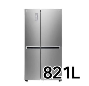 LG디오스 매직 스페이스 양문형 냉장고 S831SS30Q 821L