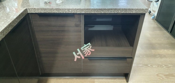  밥솥장제거 코너장줄임 후 서랍장 이동설치