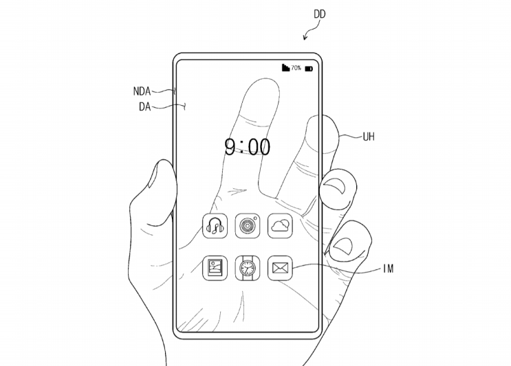 삼성 투명 스마트폰 특허 획득