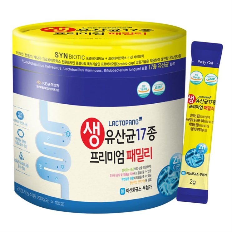  [추천특가] 락토팡 생유산균17종 프리미엄 패밀리 15,900 원 60% 할인
