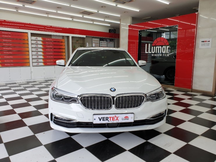 위례,분당,성남 루마버텍스 BMW 520i 썬팅 깔끔하게 완벽시공