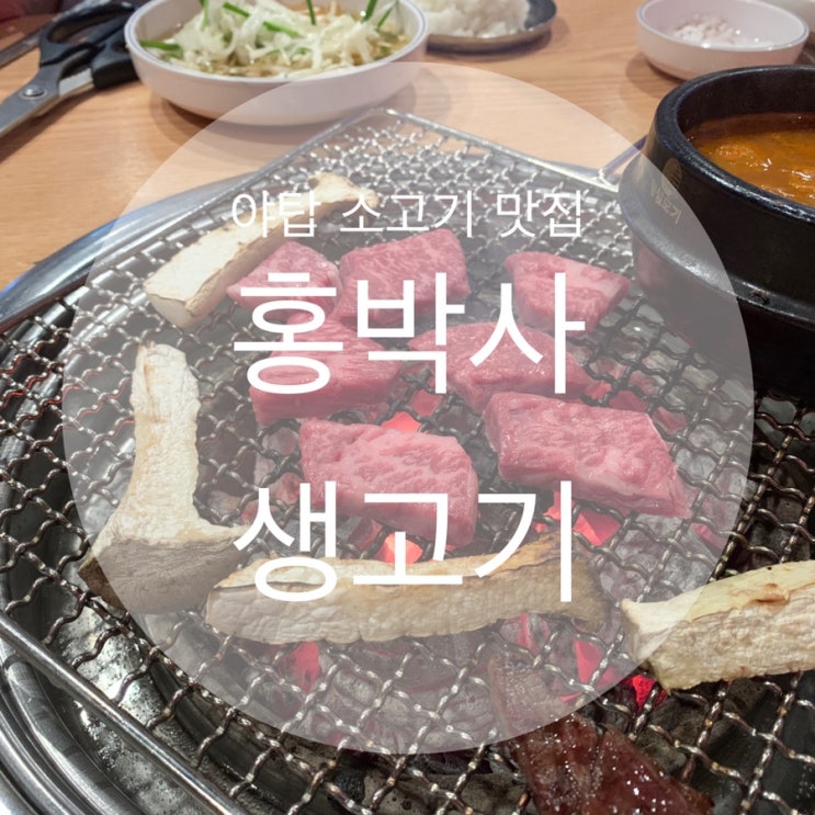  내돈내산 야탑 소고기 맛집 홍박사 생고기