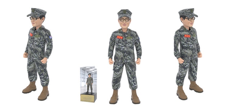육군 군인 피규어, 전역을 축하는 선물 피규어 제작 전역선물, 군인피규어 :  애드넷