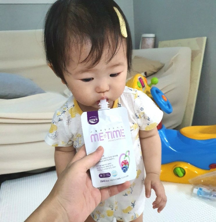  아기 변비에 좋다는 미타임 푸룬사과주스 주문했어요