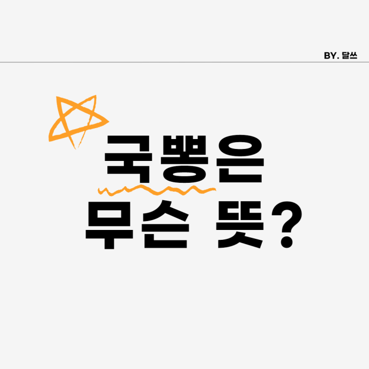 국뽕 뜻 제대로 알고 계신가요?