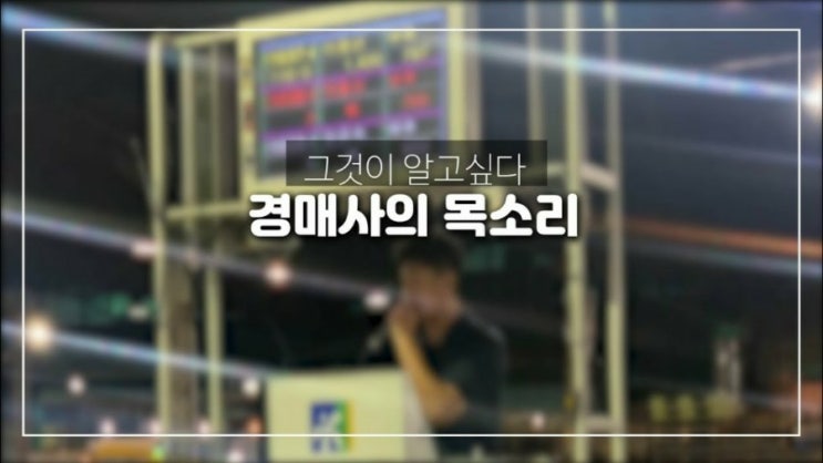  경매사의 목소리(호가)