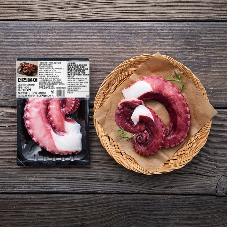 국산 데친 문어 (냉장), 400g, 1팩