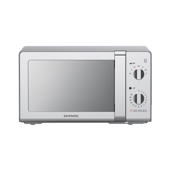 대우 다이얼식 미러 전자레인지 20L, KR-M203BSW