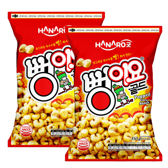  뻥이요 골드, 350g, 2개