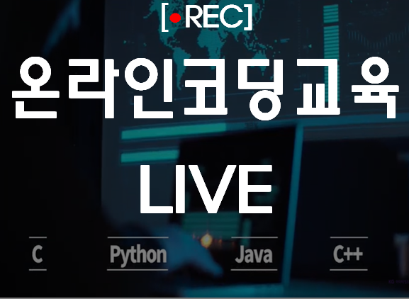  온라인코딩교육 비대면 Live강의 지금까지 이런 강의는 없었다!