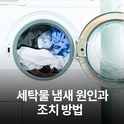  삼성 세탁기 빨래/세탁물 냄새 원인과  조치 방법