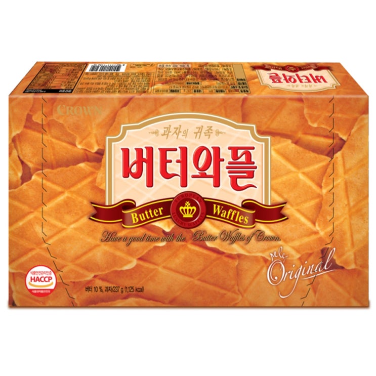  크라운제과 버터와플, 237g, 1개