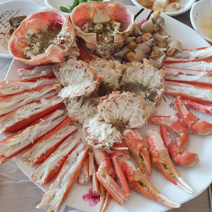 포항 구룡포 시장 대게 "참맛대게전문점"