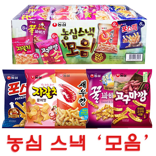  [코스트코] 농심 스낵모음 36개입 1080G, 36개