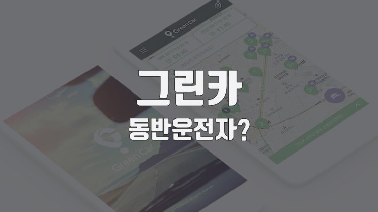  카셰어링 그린카 동반운전자 지정하는 방법