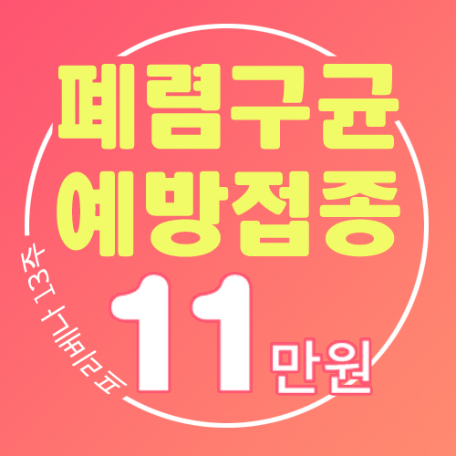  2020년 폐렴주사가격 프리베나13 가격은?