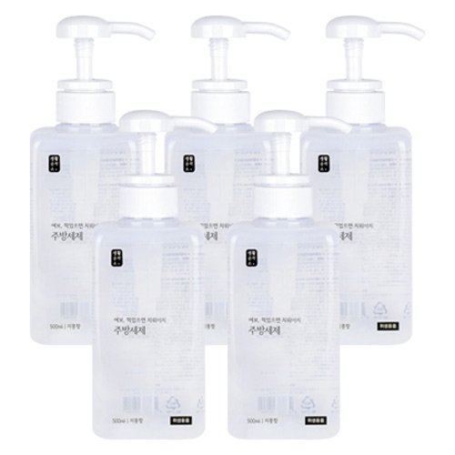  생활공작소 주방세제 자몽, 500ml, 5개입