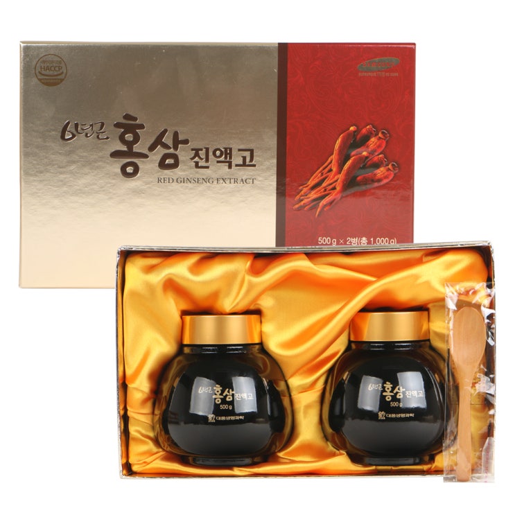  대웅 6년근 홍삼 진액고, 500g, 2개입