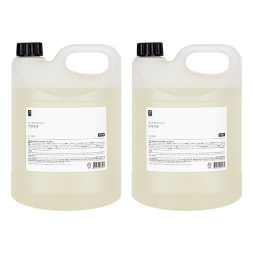  생활공작소 주방세제 자몽향, 4L, 2개입