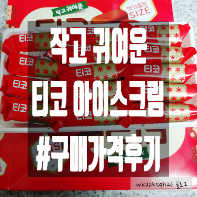  [아이스크림]작고 귀여운 티코 아이스크림 가격 후기/밀크초코아이스크림