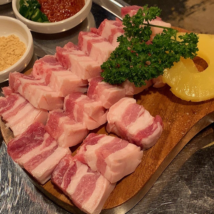  순천 맛집 정돈 육즙가득 오겹살 대만족