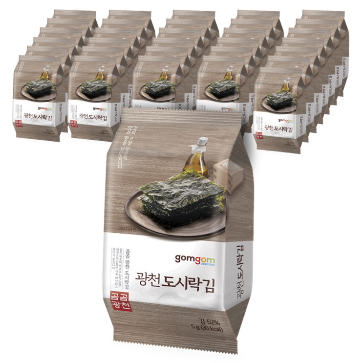  곰곰 광천 도시락김, 5g, 32개입
