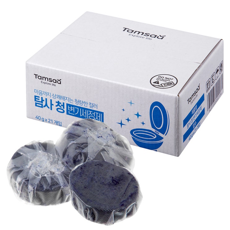  쿠팡 브랜드 - 탐사 청 변기 세정제, 40g, 21입