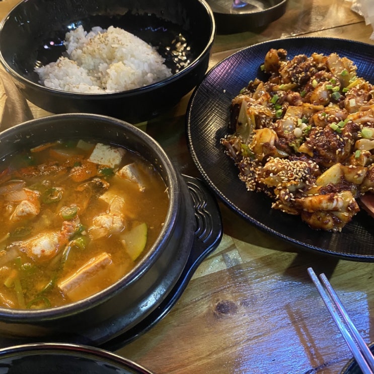 구미 맛집:)고놈에 불향 쭈꾸미 옥계점