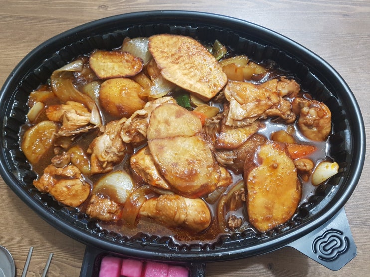  증평 배달 맛집 - 두찜, 까만 찜닭(3단계)