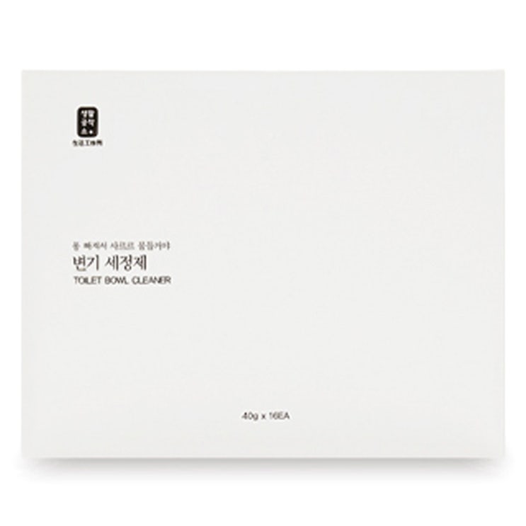  생활공작소 변기 세정제 16p, 640g, 1박스