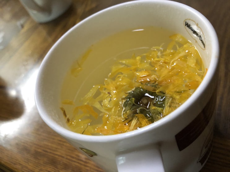  눈에 좋은 메리골드 차!