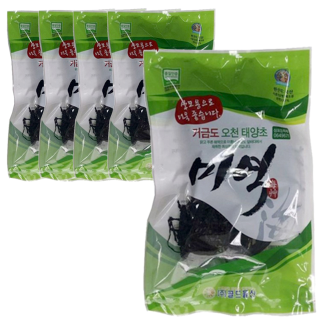 골드물산 거금도 오천 태양초 미역, 50g, 5개