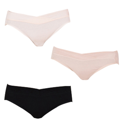  프레벨라 브이랩 로우 면 임부팬티 3종 세트 산전산후 겸용
