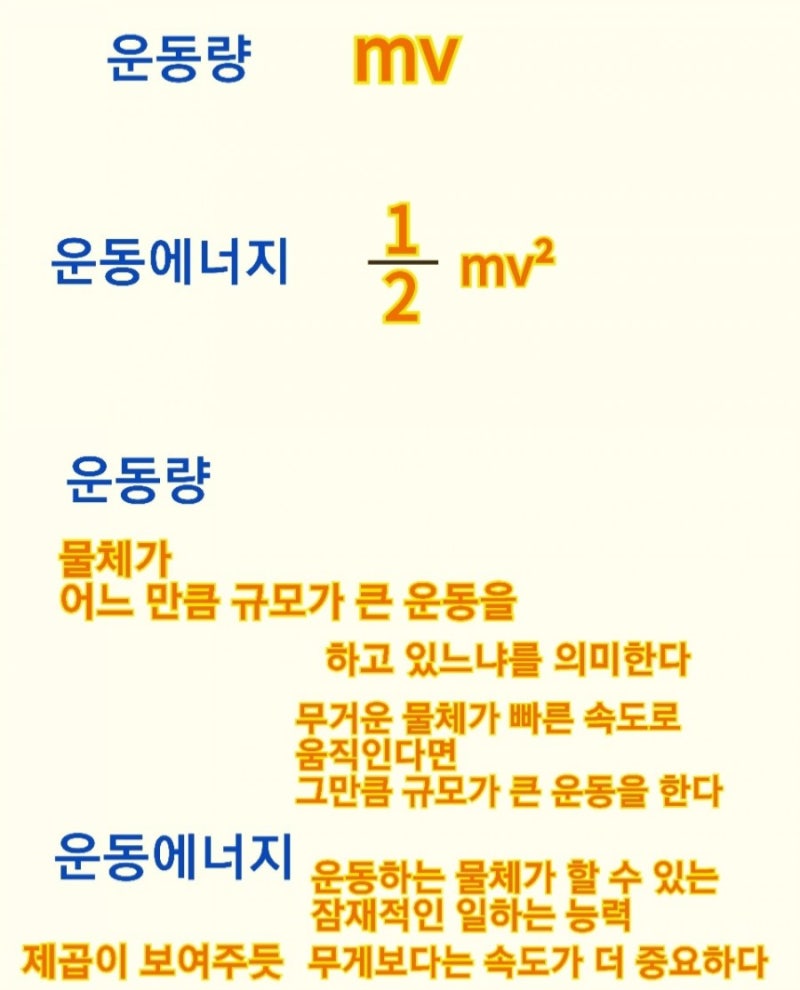 운동량 운동에너지 차이점 : 네이버 블로그, image size:800x990