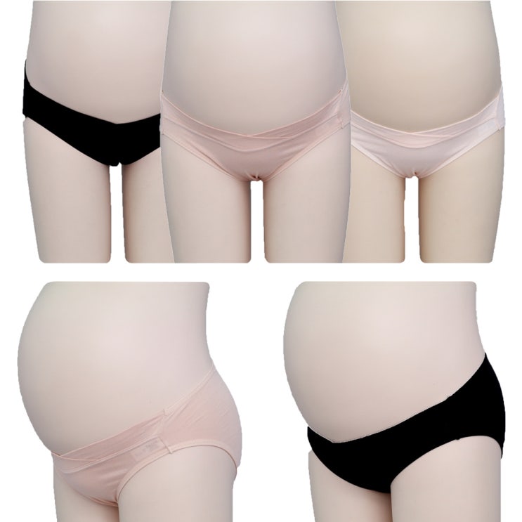  프레벨라 브이랩로우 요일팬티 스킨 2p + 블랙 2p + 핑크