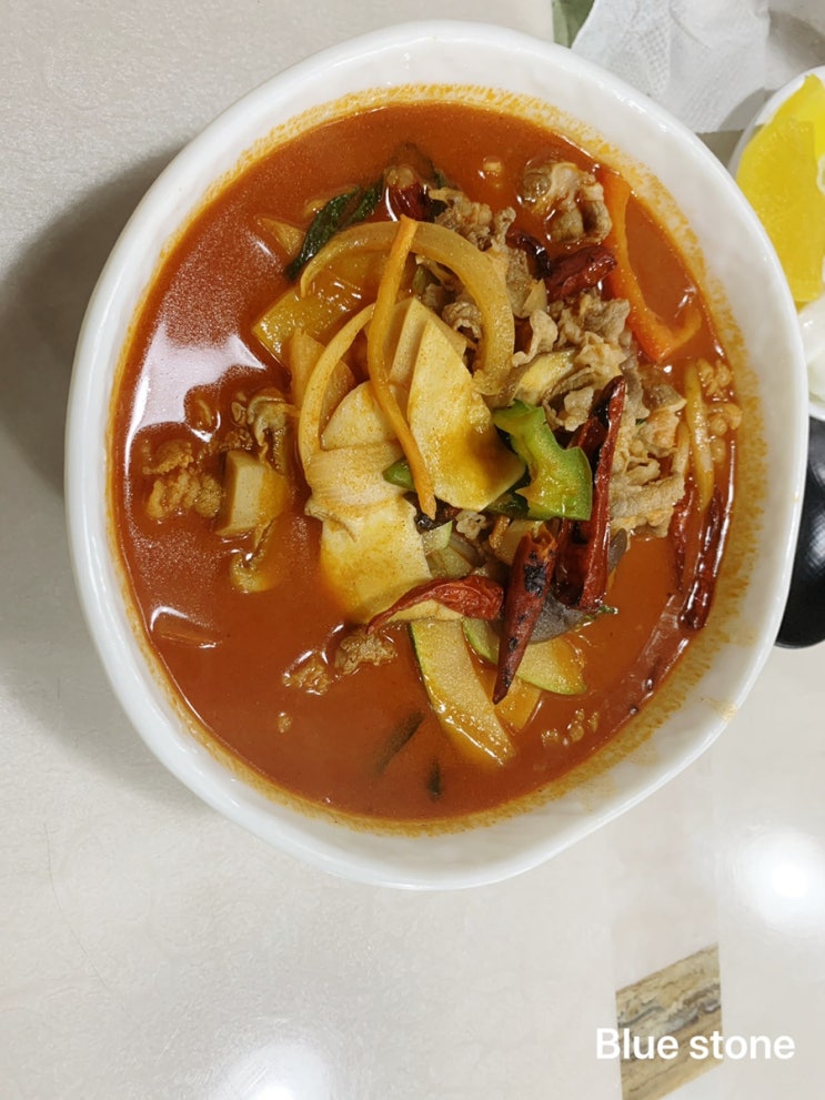  동탄 맛집, 능동 해물짬뽕에서 차돌짬뽕과 함께 했어요