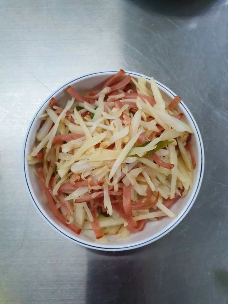  한식 조리반찬 수업 끝