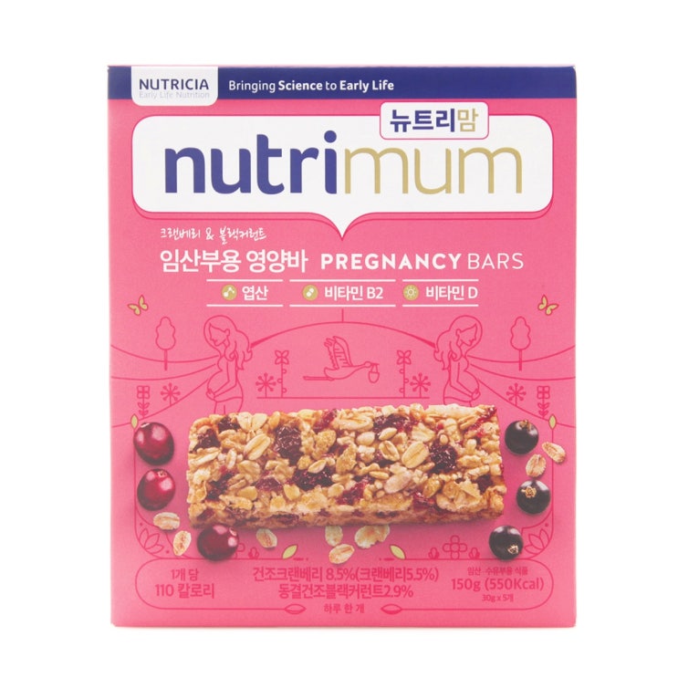  뉴트리맘 뉴트리시아 임산부용 영양바, 30g, 5개입