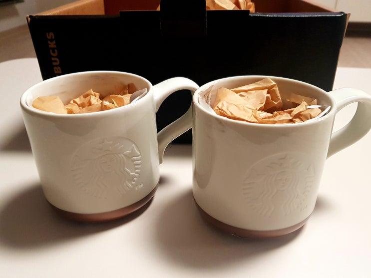  [언박싱]스타벅스 마블 화이트 머그(Starbucks Marbre White Mug)