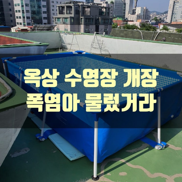  옥상 수영장 개장!! (폭염아 물렀거라~!!)