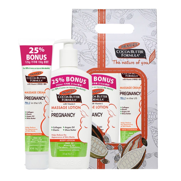  팔머즈 프레그넌시 임산부 로션 315ml + 크림 156g 선물세트, 1세트
