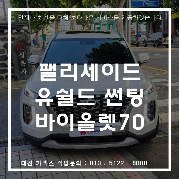  대전 썬팅 팰리세이드 신차검수와 유쉴드코리아 바이올렛 시공까지~!