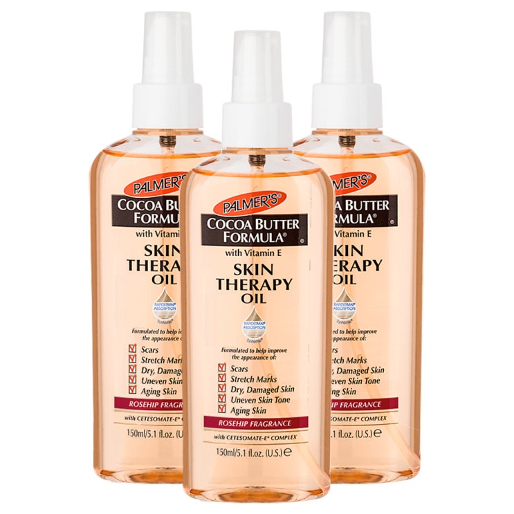  파머스 코코아버터 스킨테라피 매직오일 로즈힙향, 150ml, 3개