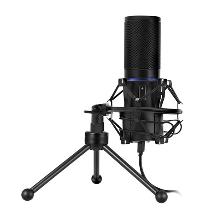  컴썸 LED 방송용 콘덴서 마이크 블루, MIC-900 PRO