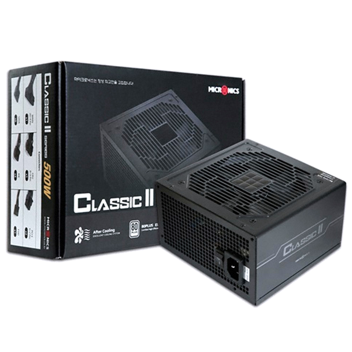  마이크로닉스 Classic 2 500W +12V Single Rail 85+ PC부품, 단일 상품